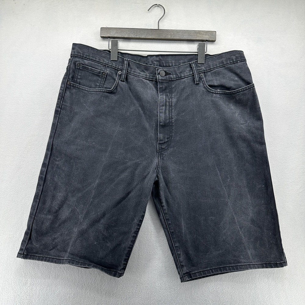 Levis 569 Shorts Mens 40‎ Gray Denim Relaxed Fit Medium Wash Bermuda Knee Length